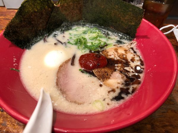 「のりたま赤丸＋替玉＋生ビール」@博多一風堂 駒沢公園店の写真