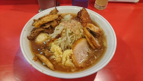 「特製らーめん 鶏ほぐし にんにく あぶら」@麺屋 桐龍の写真