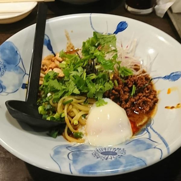 「汁なし担々麺」@龍の子 所沢店の写真