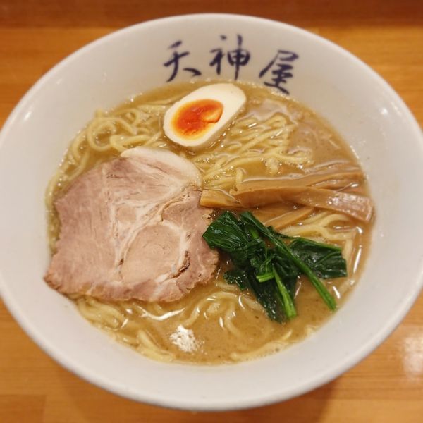 「醤油らーめんミニチャーシュー丼セット（中盛）」@秋葉原ラーメン 天神屋 秋葉原本店の写真