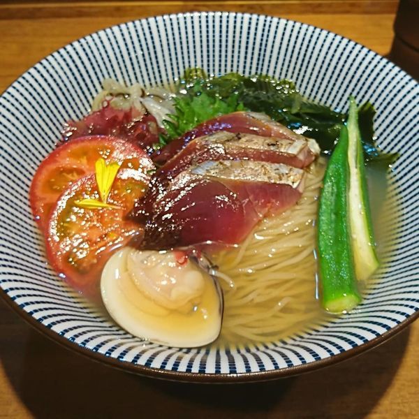 「海の日の冷やしseafood noodle」@寿製麺よしかわ 川越店の写真