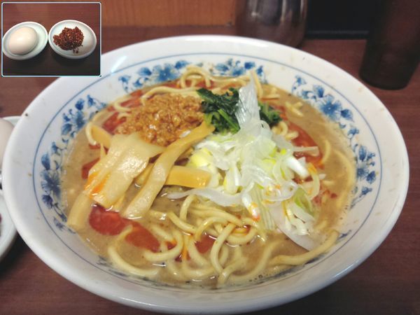 「担々麺 ￥750・辛味 ￥100・味玉」@次念序の写真