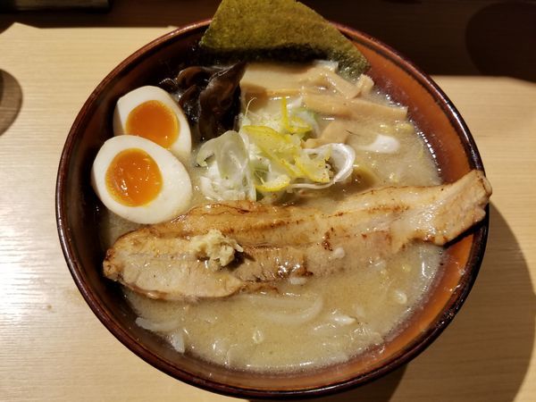 「味噌らーめん燻玉入り(950円)」@札幌 みその アクアシティお台場店の写真