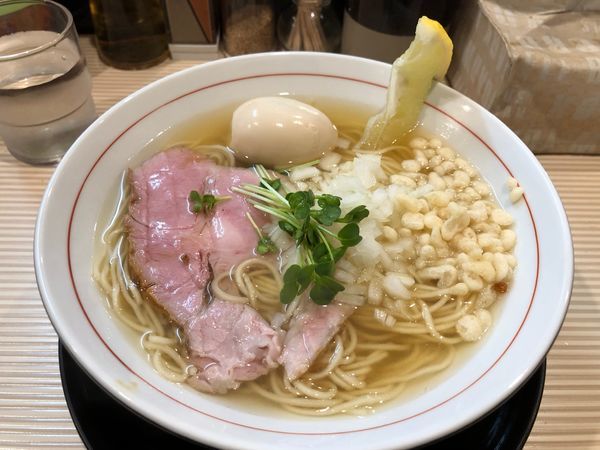 「【限定】カッパエビそば＋玉子」@ラーメン ポール亭の写真