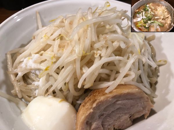 「つけめん（醤油）＋ネギ＋ニンニク」@ちばから 渋谷道玄坂店の写真