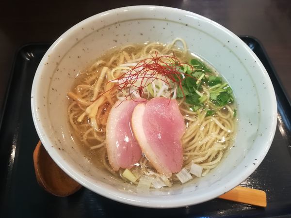 「鴨出汁　白」@麺屋 葵の写真