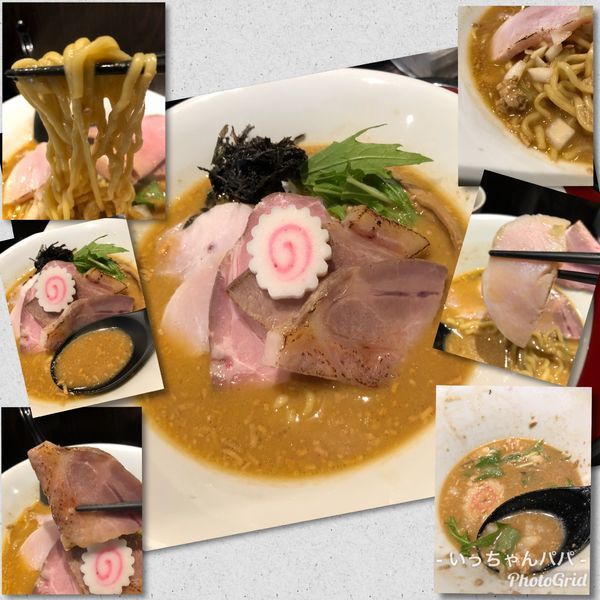 「限定）あん肝と牡蠣の味噌そば 950円 ランチ無料飯」@鶏そば なんきち 東京店の写真