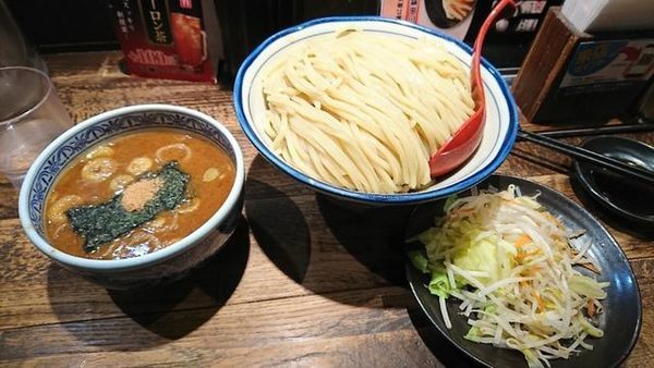 「野菜盛りつけ麺」@つけ麺専門店 三田製麺所 なんば店の写真