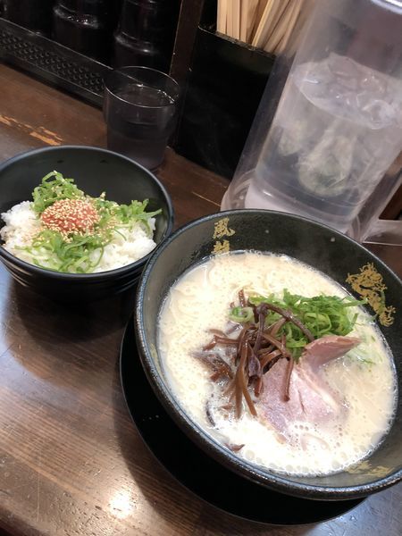 「ラーメン」@とんこつラーメン博多風龍 上野店の写真
