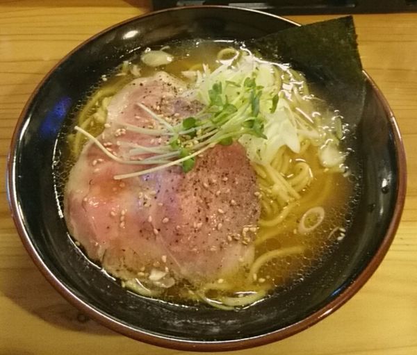 「（黒）鶏清湯醤油ラーメン」@立呑みラーメンバル ZAGINZAの写真