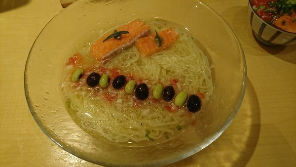 「銀鮭の冷やしそば」@饗 くろ㐂の写真