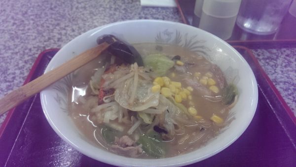「味噌ラーメン、大盛」@お食事処 一番の写真
