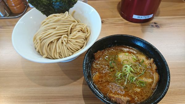 「海老つけ麺 肉増し 味玉」@らーめん いつ樹 本店の写真