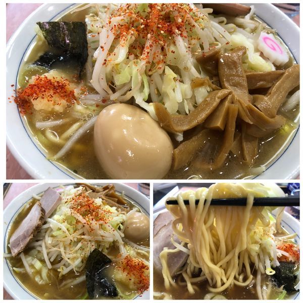 「野菜ラーメン 830円 麺カタメ」@所沢大勝軒の写真