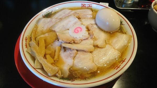 「肉煮干し中華そば 味玉」@肉煮干し中華そば さいころの写真