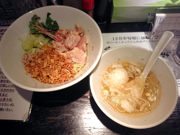 「限定 油そば＋肉増し」@塩生姜らー麺専門店 MANNISHの写真