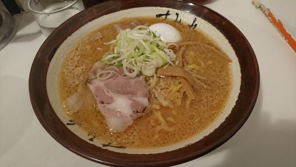 「味噌チャーシューメン 半熟玉子」@すみれ 新横浜ラーメン博物館店の写真