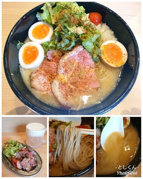 「【限定】濃厚鶏ソバ（復活の鶏白湯 鶴おかバージョン）」@Handicraft Worksの写真