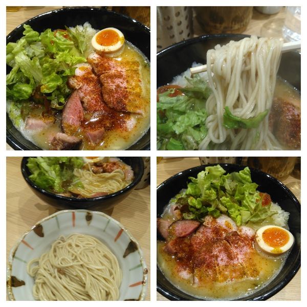 「季節の出汁そば塩＋替玉」@Handicraft Worksの写真