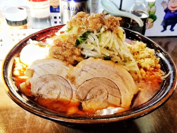 「つけ味大ショウガw味玉」@麺屋 歩夢の写真