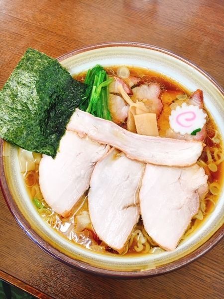 「中華そば　大盛」@白河手打中華そば 若葉の写真