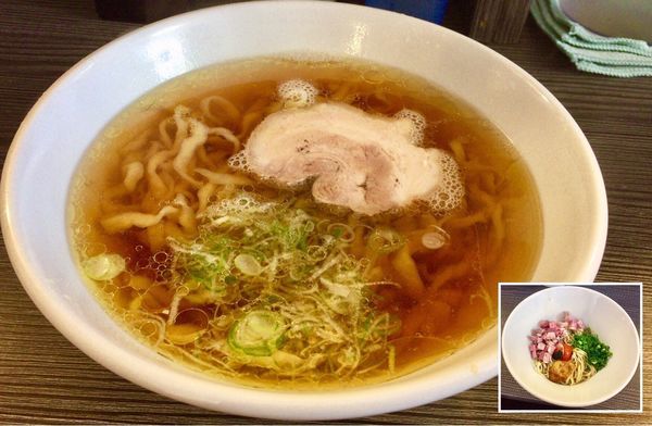 「限定 手打ちらーめん 塩ver. & 世界三大珍味の和え玉」@麺匠えにしの写真