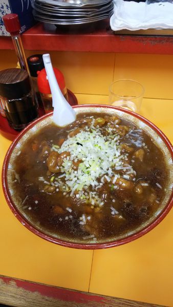 「焼肉カレーラーメン大盛」@中華 大進の写真