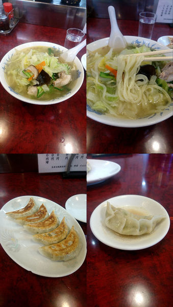 「『タンメン+餃子(￥800+400)』」@やまや食堂 分店の写真