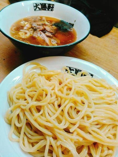 「肉入りつけそば」@中野大勝軒の写真