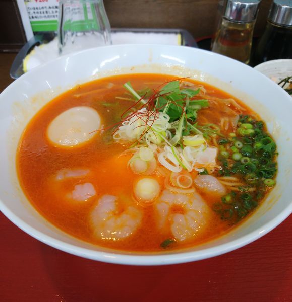 「えび塩らぁめん 味玉 追い飯」@麺や 流れ星の写真