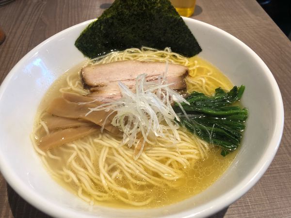 「海の塩中華そば730円」@東大和ラーメン大冬樹Season2の写真
