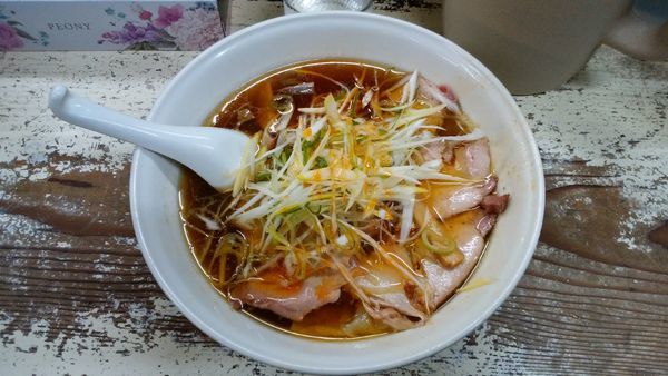 「手打ネギチャーシューワンタンメン¥1100-」@手打 焔の写真