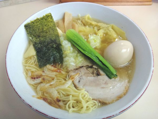 「富山ホワイトワンタンメン￥1,050・味玉」@支那そば 心麺の写真