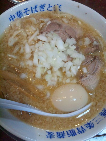 「味噌そば850円＋味玉」@燕三条中華そば ぎと家 武里本店の写真