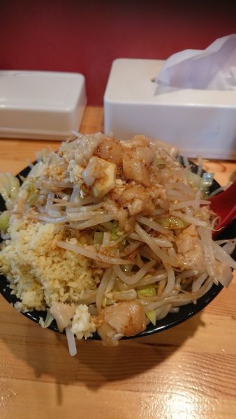 「小ラーメン ニンニクアブラカラメ」@ラーメン ほしのの写真