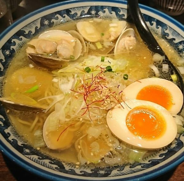 「はまぐりラーメン 半熟煮玉子」@和風楽麺 四代目 ひのでやの写真
