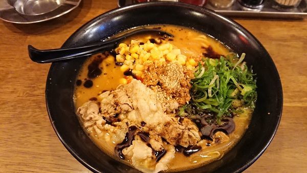 「信州極味噌 肉そば 820円」@権堂大衆酒場 吟屋の写真