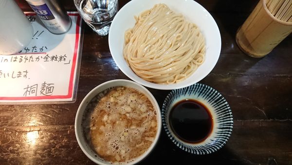 「醤油つけ麺大盛 950円」@らーめん 桐麺 本店の写真