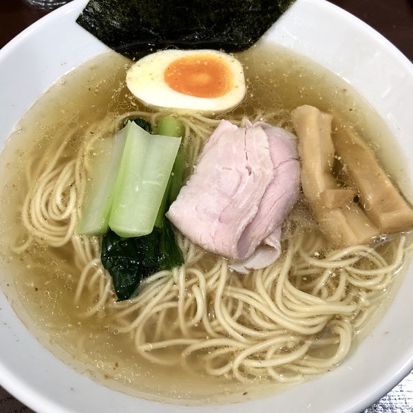 「貝だしと鶏の塩（並）」@中華そば うお青の写真