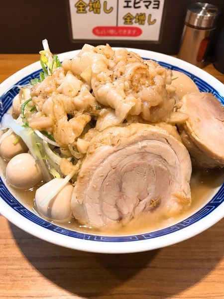 「ネギチャーシュー＋ウズラ」@びんびん豚の写真