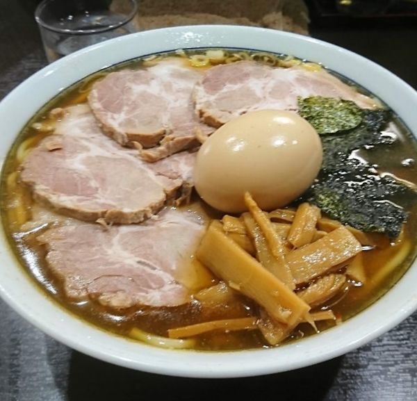 「ラーメン チャーシュー 味付玉子」@中華そば べんてんの写真