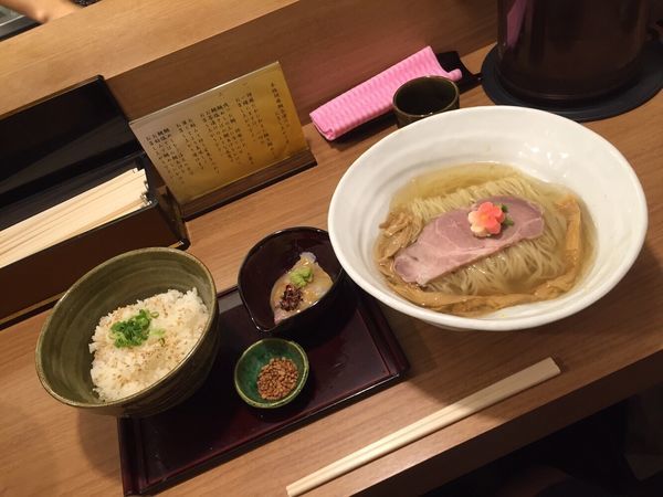 「鯛塩そば＋鯛茶漬け」@鯛塩そば 灯花 本店の写真