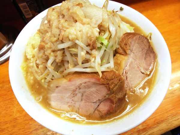 「小ラーメン　ニンニクアブラ　750円」@ラーメン二郎 立川店の写真