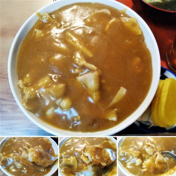 「カレー丼　650円」@さかえやの写真