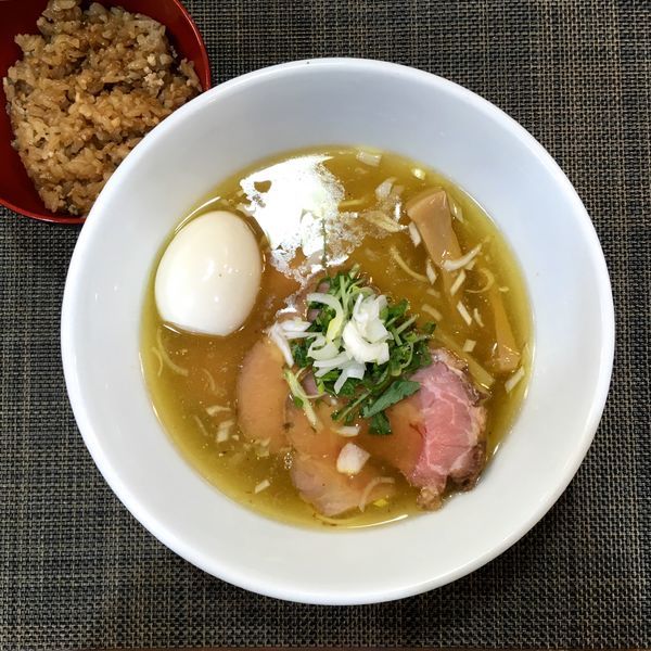 「特製壱富士ラーメン＋炊き込みご飯（ランチサービス）」@ONLY ONE NOODLE 壱富士の写真