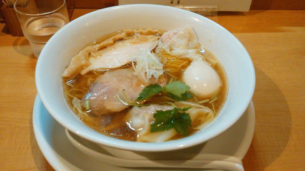 「特製重ね出汁醤油＋ディナー丼」@中華そば 大井町 和渦の写真