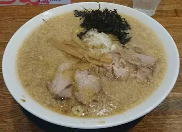 「（太）背脂醤油」@新潟長岡らーめん みずさわ 東川口店の写真
