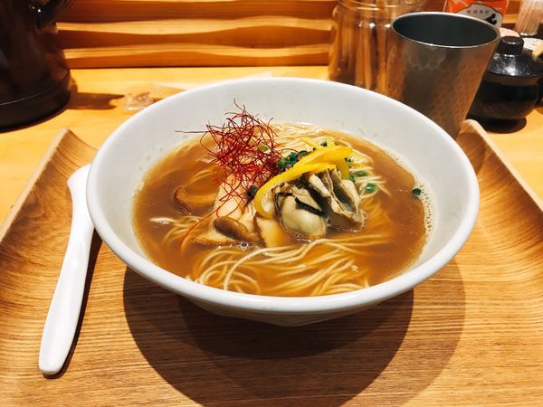 「牡蠣そば」@銀座 風見の写真