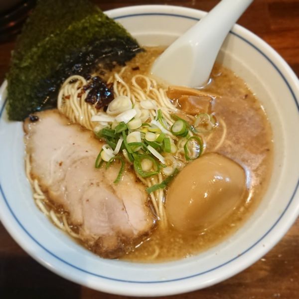 「味玉そば＋豚ごわん」@中華そば むらさき山の写真