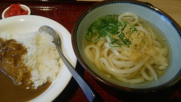 「Bセットうどん（小）カレー 450円」@うどんのおがわ屋の写真